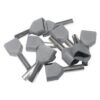 Twin Bootlace Pins 2.5mm Grey (100pk)